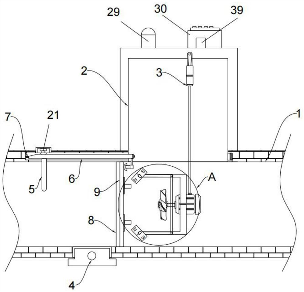 Environment-friendly sewage filtering equipment based on deformation of magnetic-control filter screen