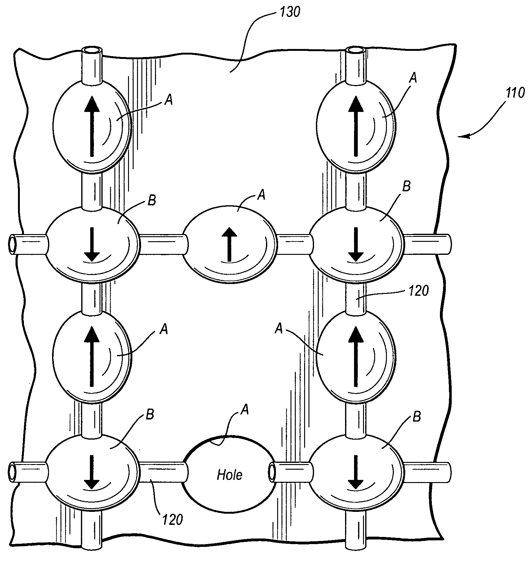 Manipulation of conductive and magnetic phases in an electron trapping semiconducting