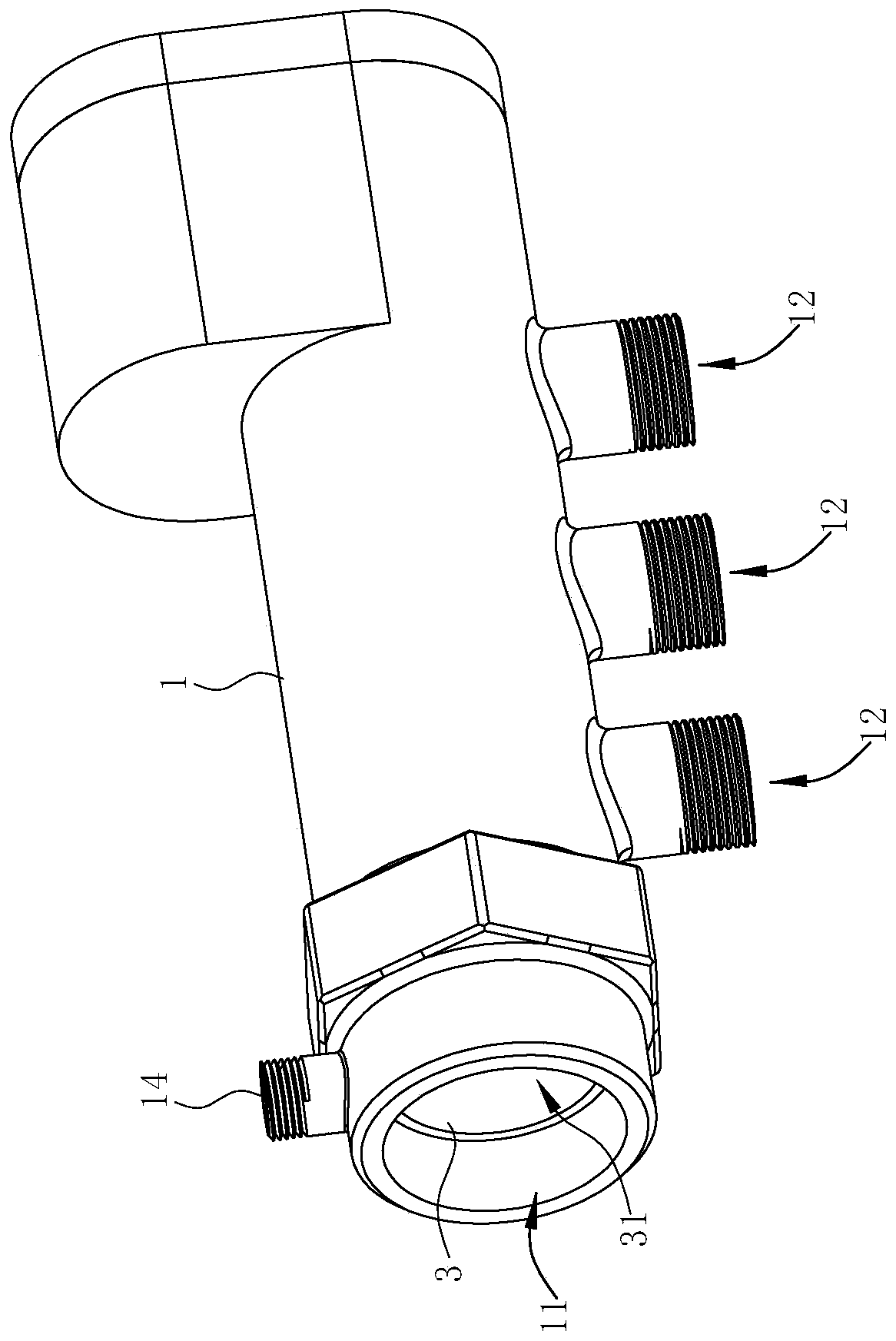 Water distributing and collecting device