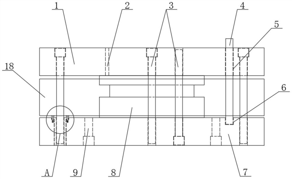 Assembly mold with positioning mechanism and using method