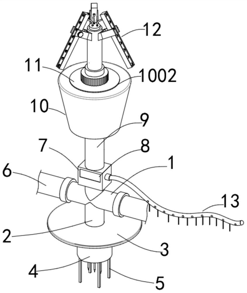 Agricultural irrigation device for assisting early-stage growth of fruit trees and using method of agricultural irrigation device