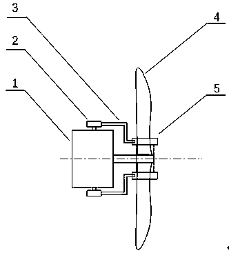 Exhaust gas emission method of engine adopting push-back propeller