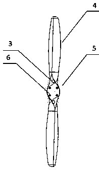 Exhaust gas emission method of engine adopting push-back propeller