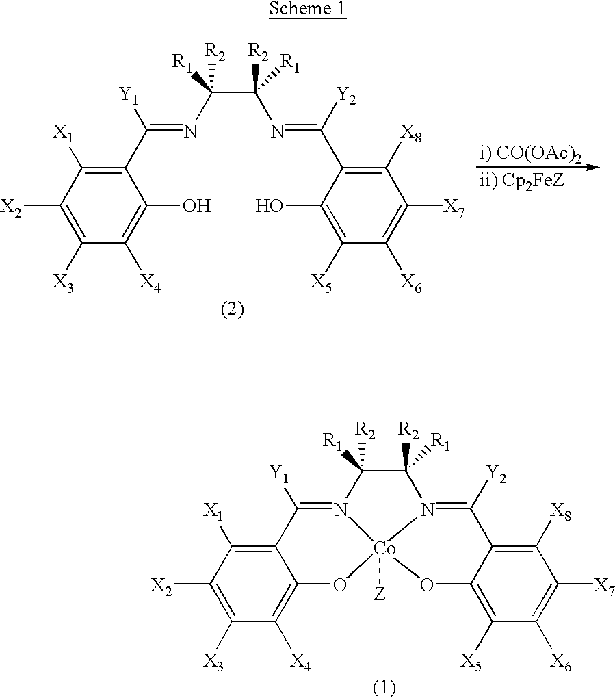 Novel chiral salen catalysts, and a process for preparing chiral compounds from racemic epoxides for using them