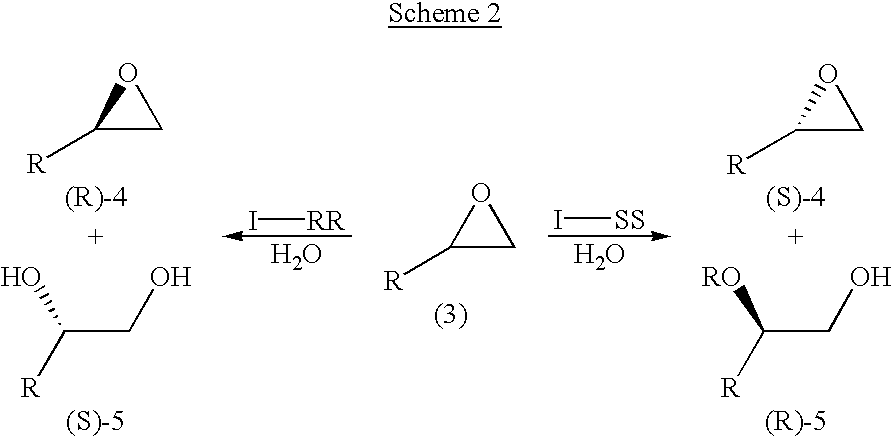 Novel chiral salen catalysts, and a process for preparing chiral compounds from racemic epoxides for using them