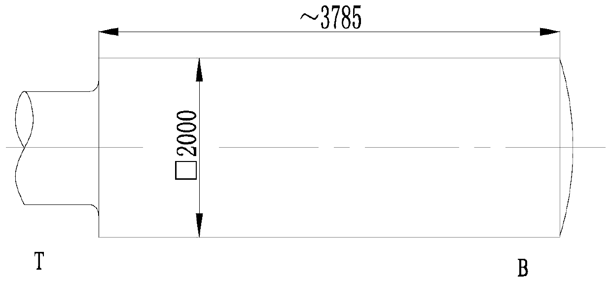 Grain size controlling forging method for super-large section shaft austenite pipeline