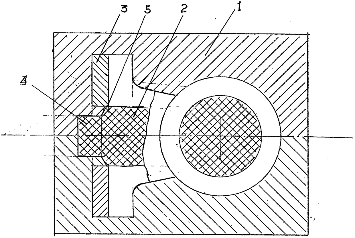 Core head structure not prone to being mixed with residual sand and stable in position