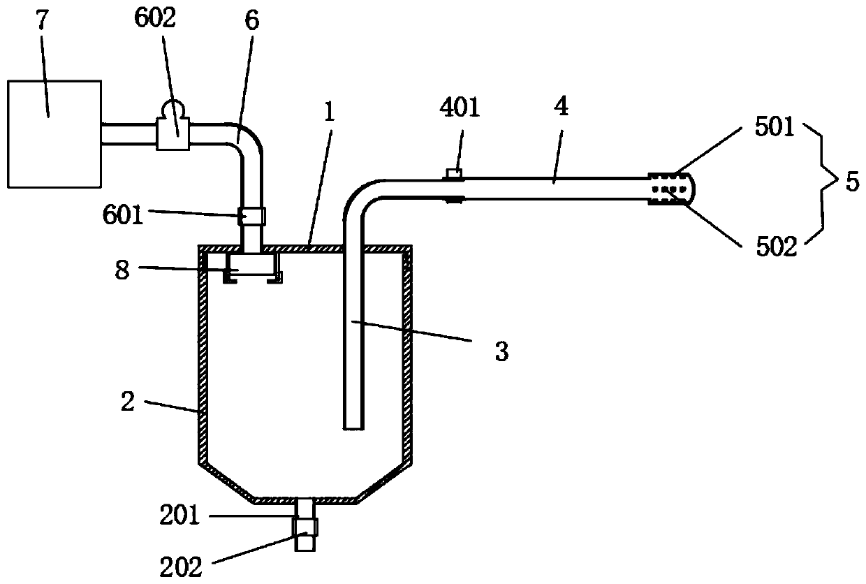 Gastrointestinal fluid pressure-reducing device for gastrointestinal surgery