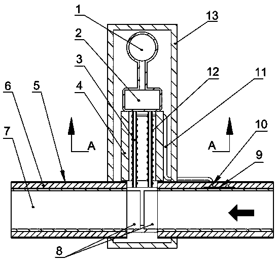 Non-energy-consumption instrument anti-freezing device