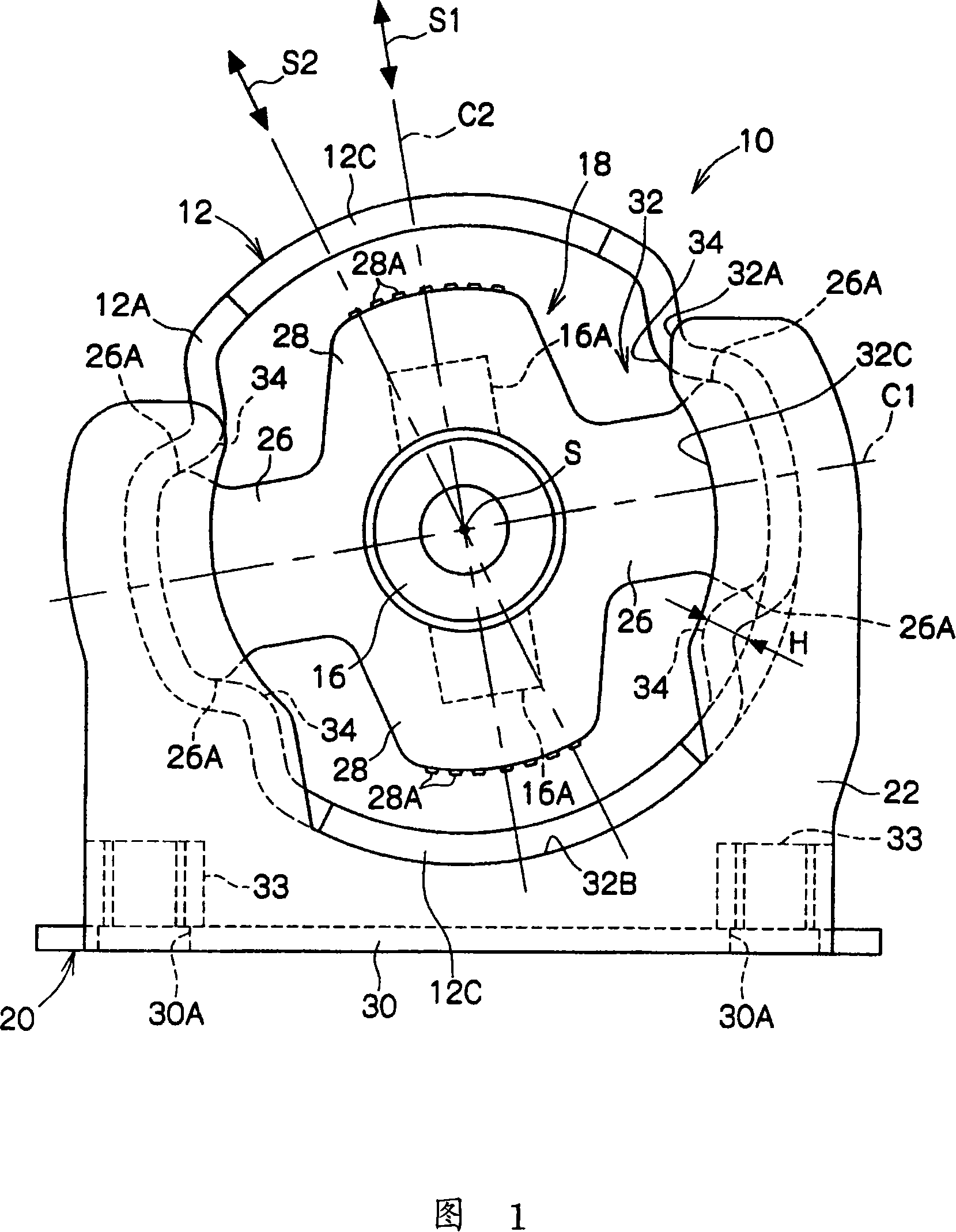 Vibration isolating device