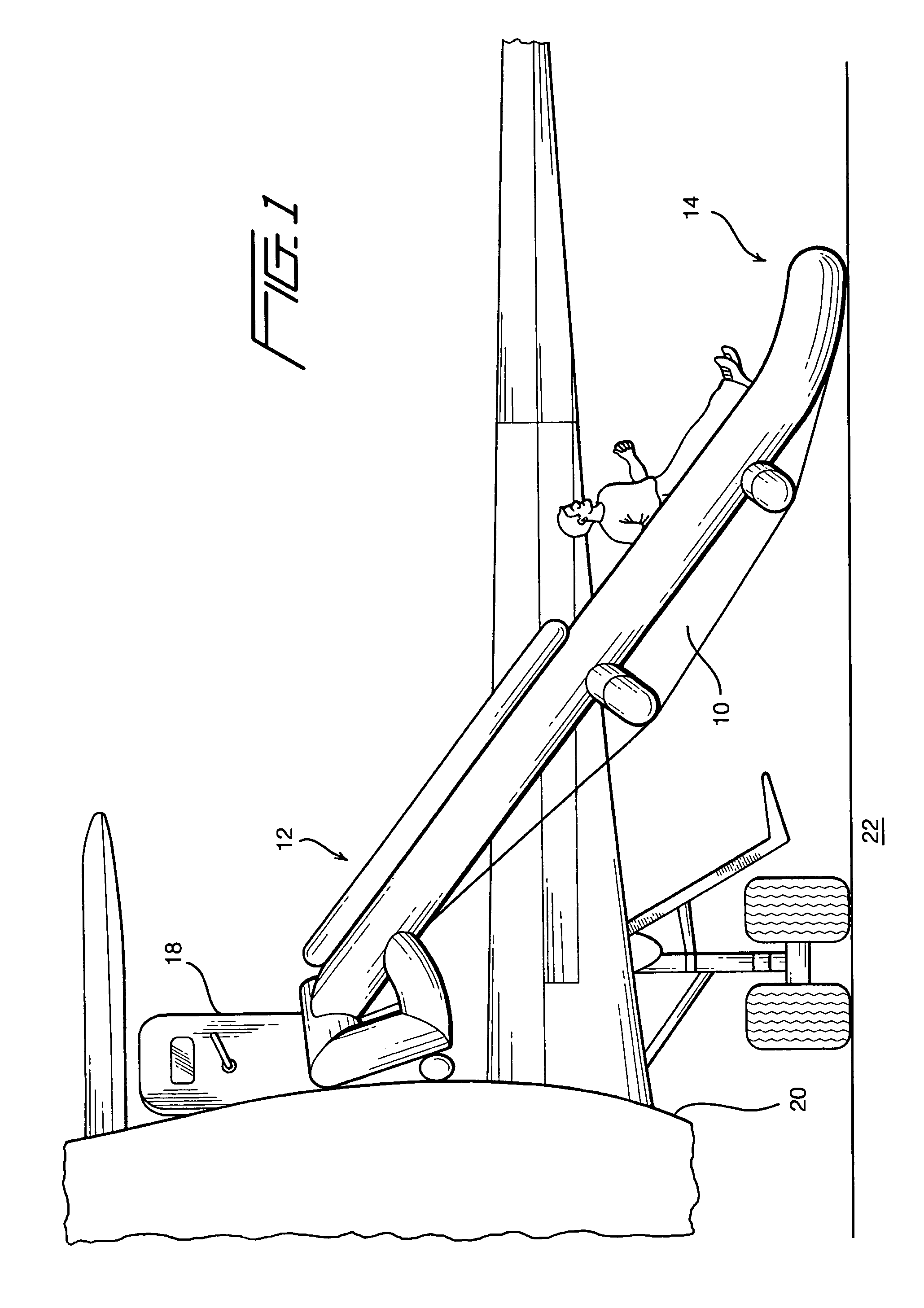 Breakaway lacing for emergency evacuation slide