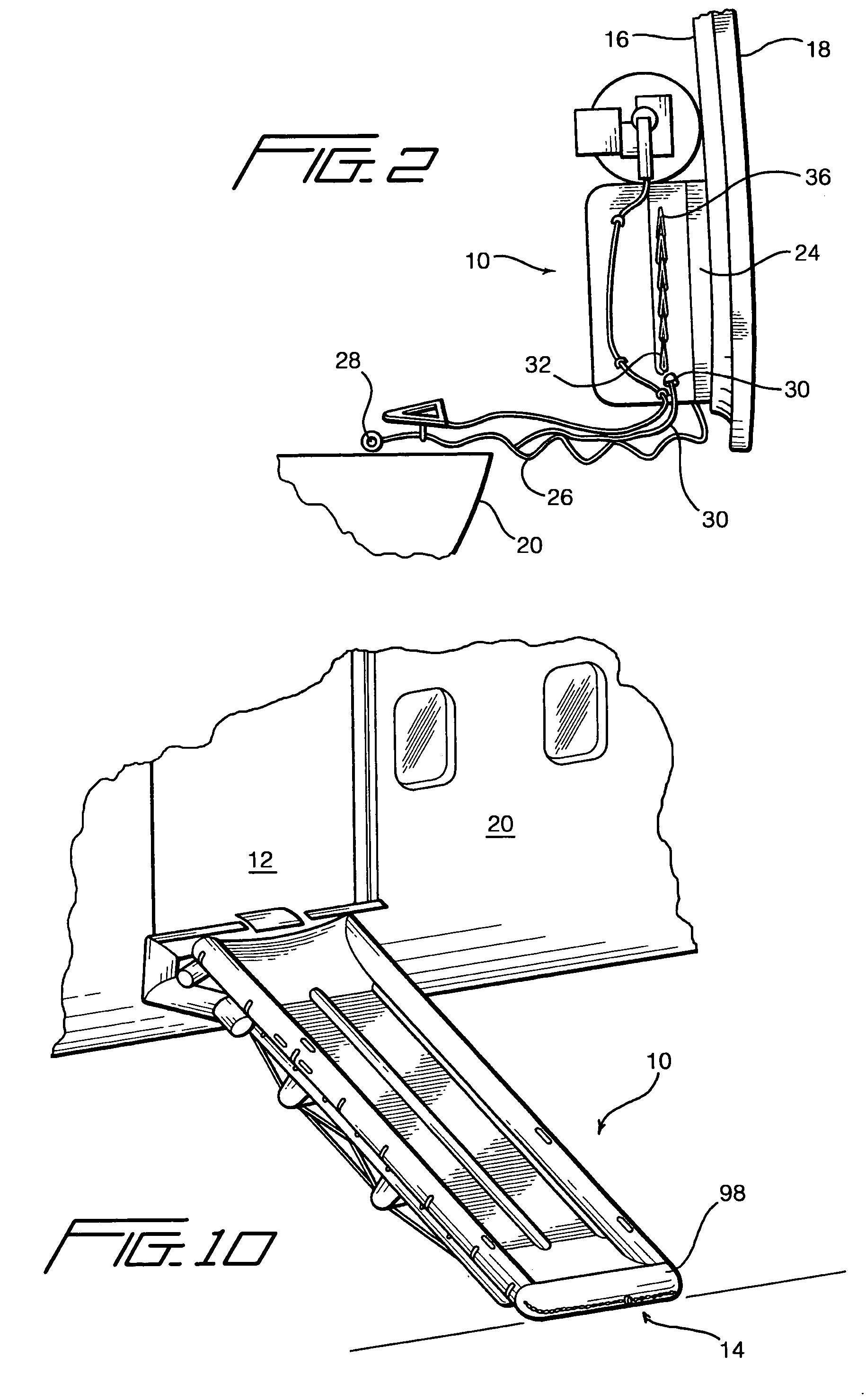 Breakaway lacing for emergency evacuation slide