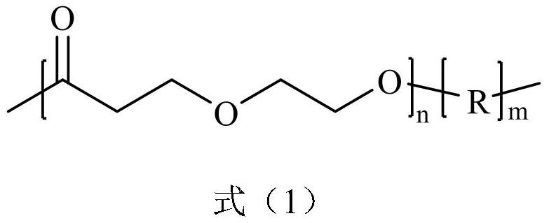 Poly (1, 5-dioxepane-2-ketone)-based block polymer as well as preparation method and application thereof