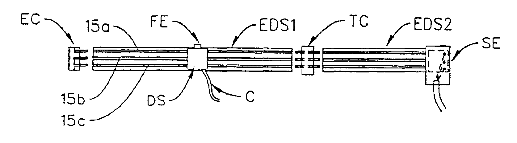 Polarized receptacle containing baseboard in reduced cable requiring system and method for providing electrical energy to houses and buildings and the like