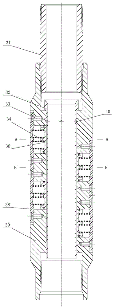 Large diameter multi-layer fracturing string suitable for 120℃, 70mpa environment