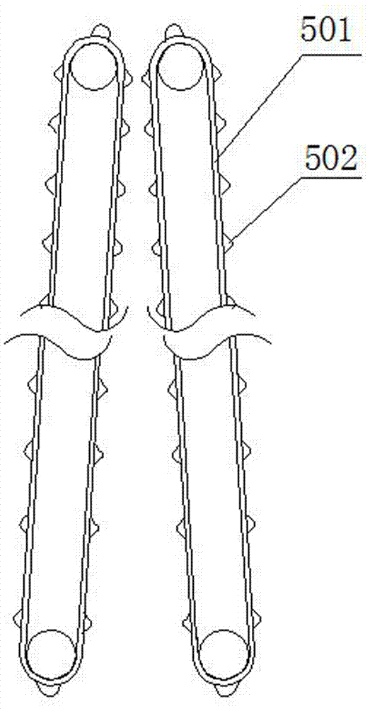 Harvesting device suitable for spike-stalk distributary harvesting of highland barley