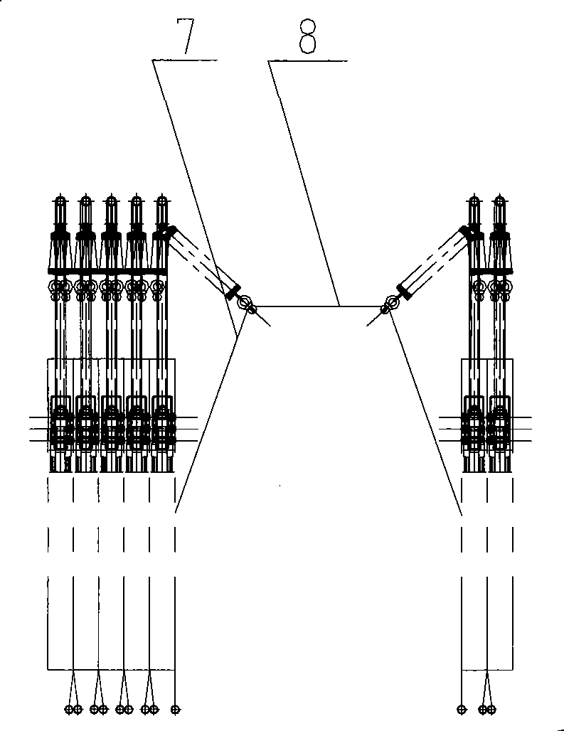 Mechanism for bending filter cloth and discharging material and automatic material-discharging method