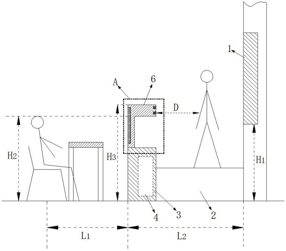 Intelligent platform and system for front-row student visual field adjustment based on intelligent classroom