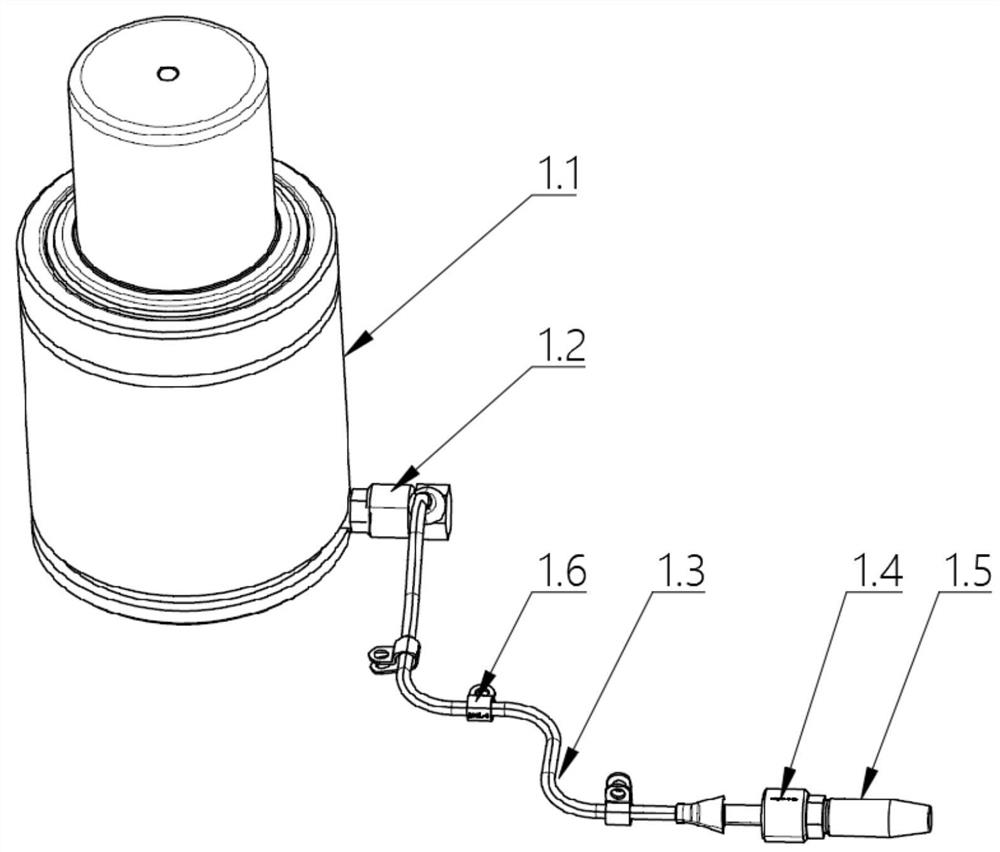 Nitrogen spring with self-induction monitoring function and pressure monitoring system thereof