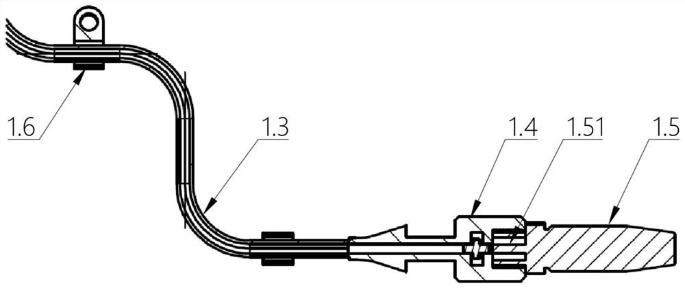 Nitrogen spring with self-induction monitoring function and pressure monitoring system thereof