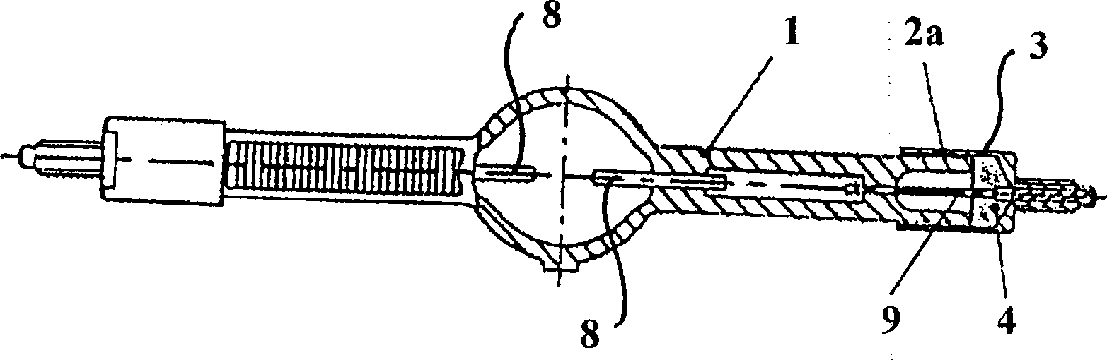 Process for producing a radiation source, and radiation source