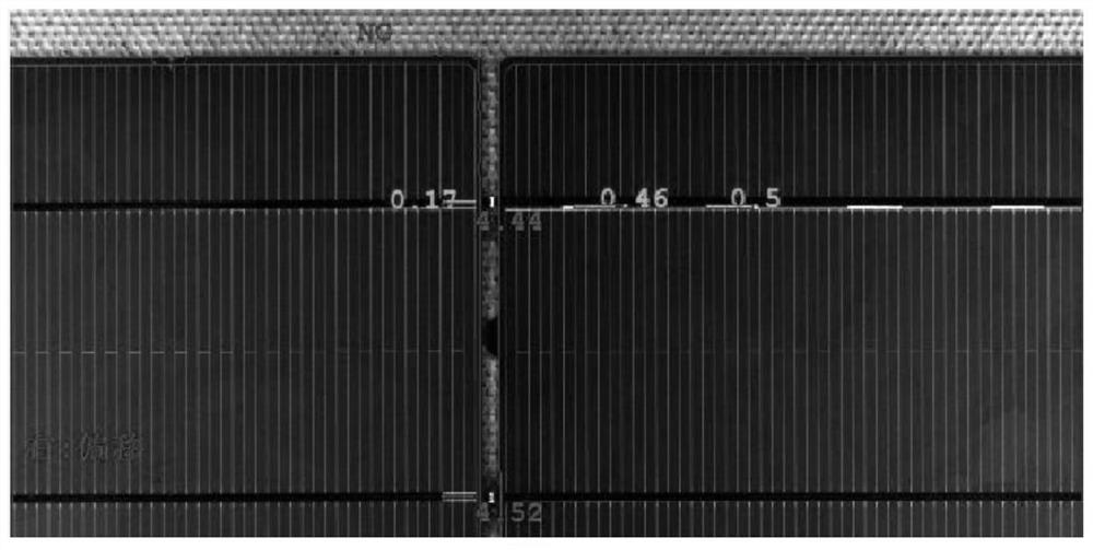 A battery stringer positioning and battery appearance inspection method