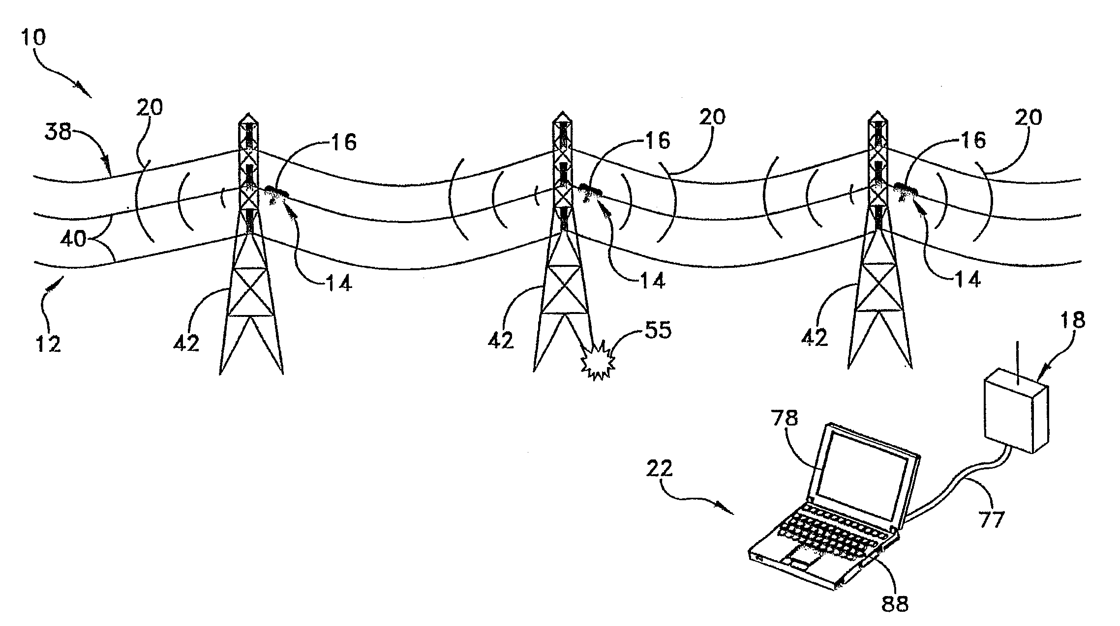 Methods, apparatus, and systems for monitoring transmission systems