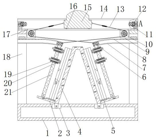 A large-scale glass transportation device with good anti-rollover effect