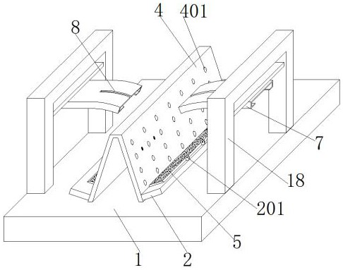 A large-scale glass transportation device with good anti-rollover effect