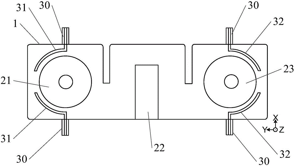 Harmonic-suppression differential band-pass filter