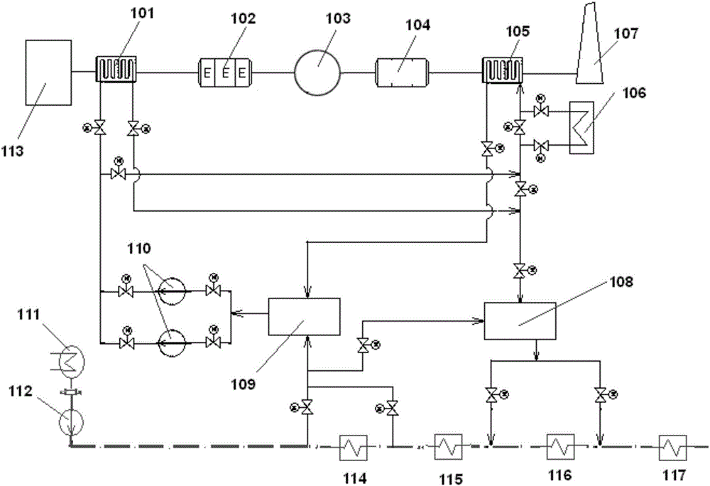 Open lower temperature waste heat utilization system of ultra-clean emission coal-fired unit