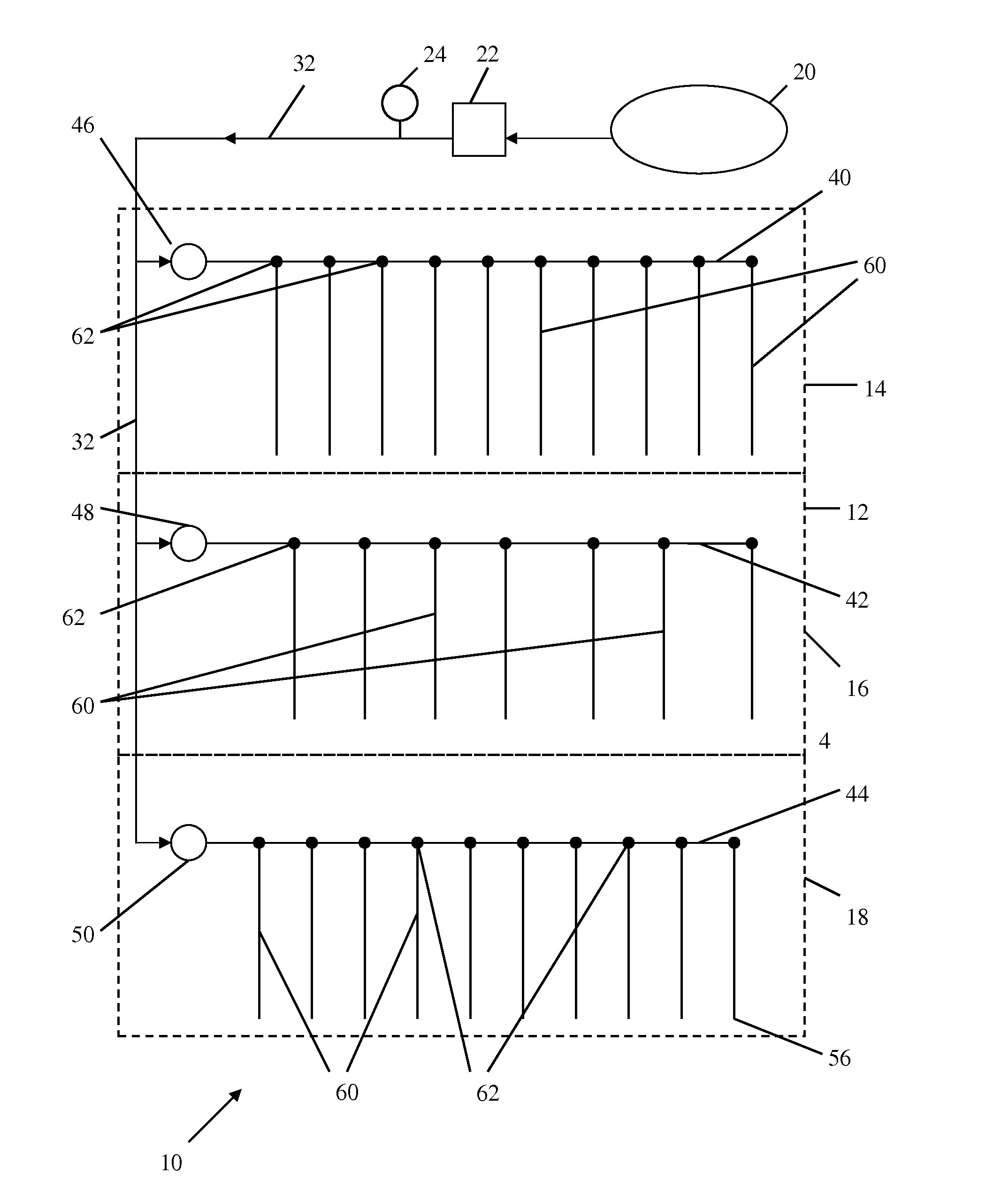 Method and composition for agricultural potassium fertigation