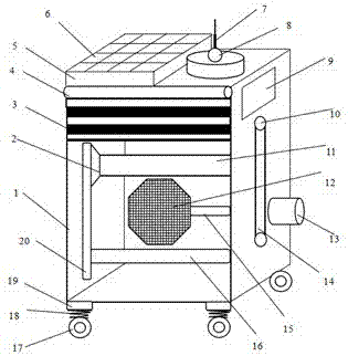 Mobile secondary power distribution box for construction site