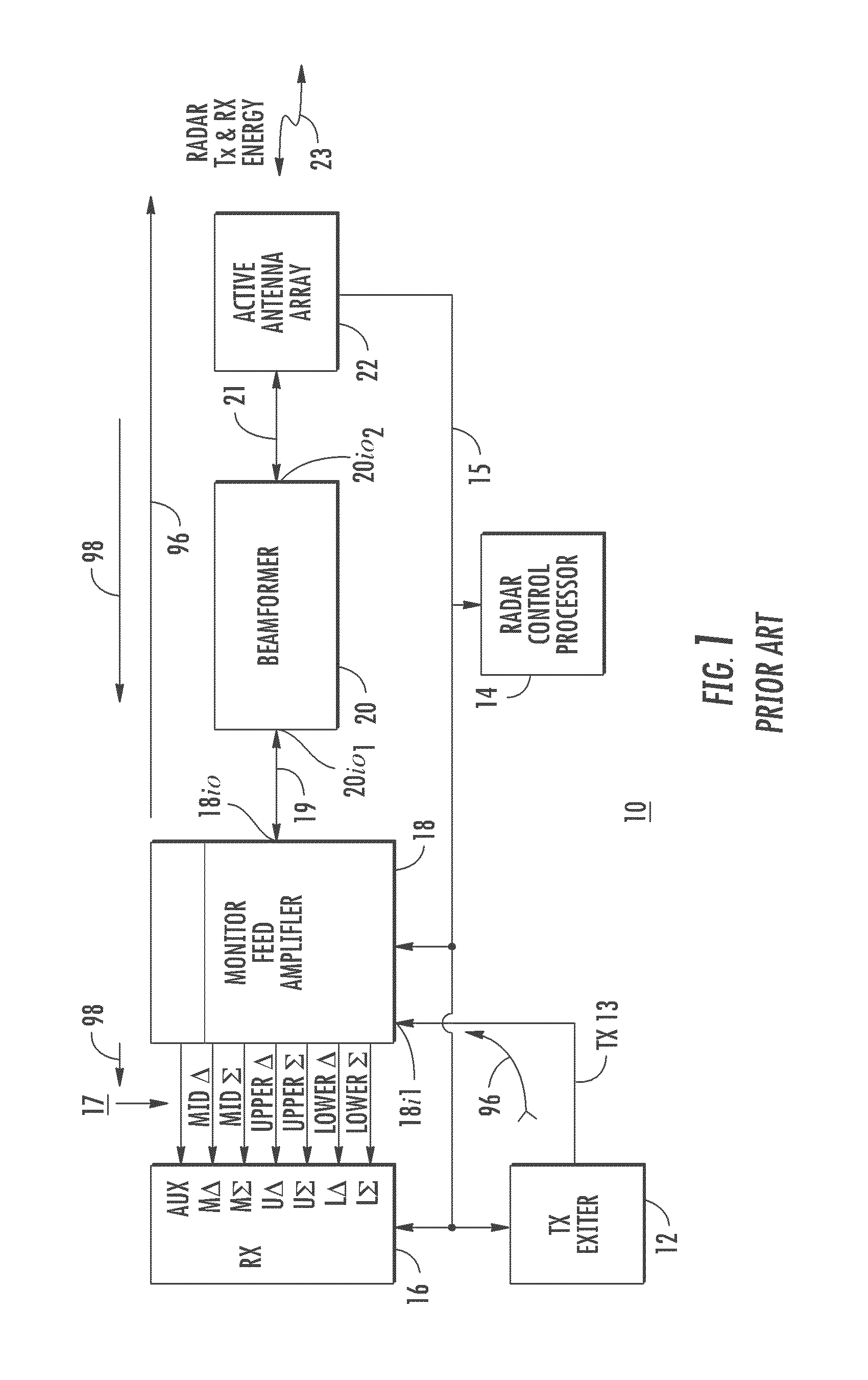 Radar calibration structure and method