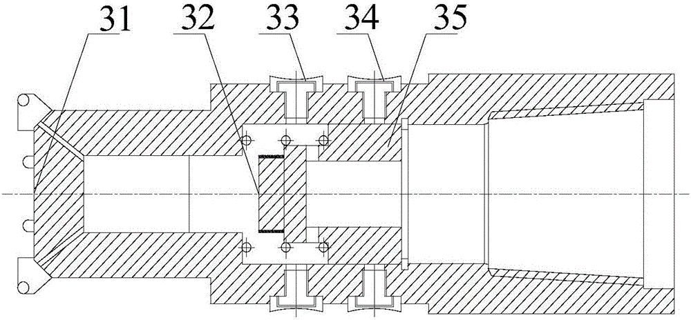 Ultrahigh-pressure hydraulic device integrating drilling, reaming and cutting