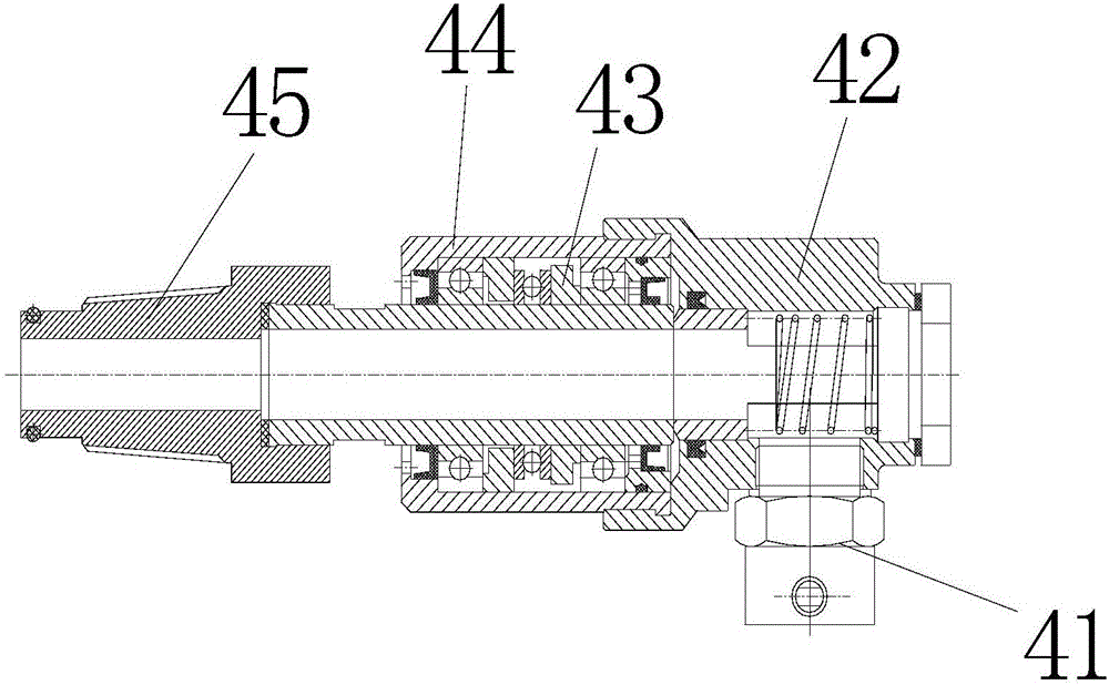 Ultrahigh-pressure hydraulic device integrating drilling, reaming and cutting