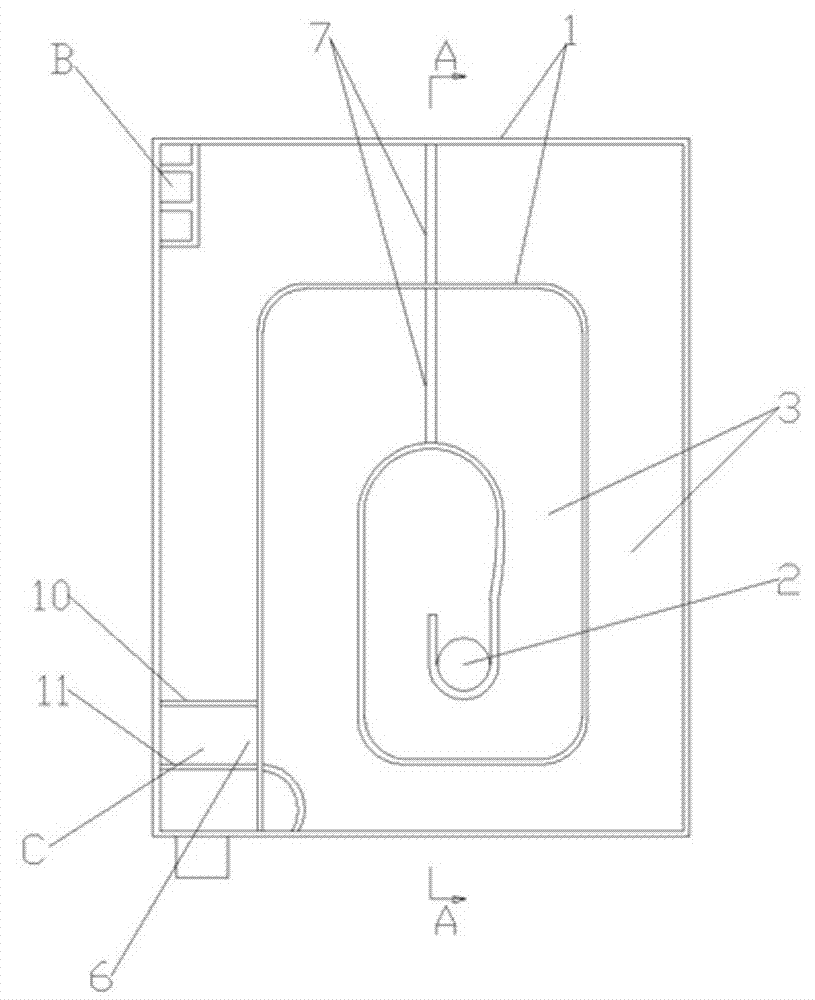 Feces treatment device and mobile toilet with same