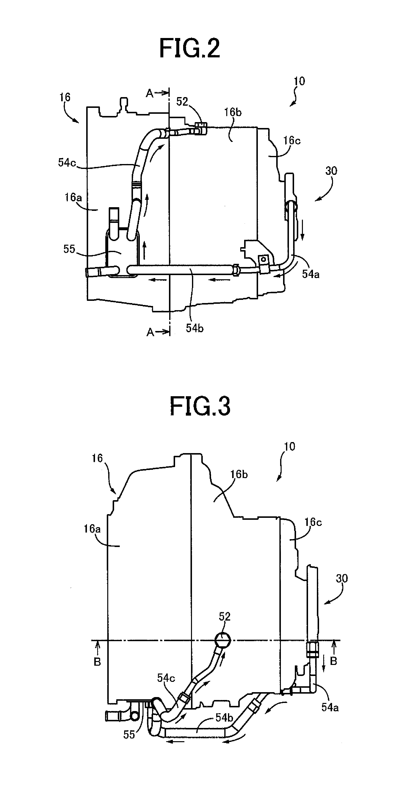 Lubrication device of power transmission device for hybrid vehicle