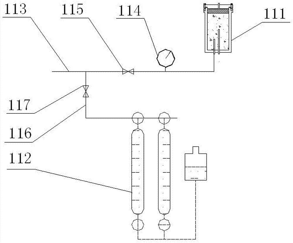 Simulation test method and device for inhibiting methane desorption effect by coal seam water injection