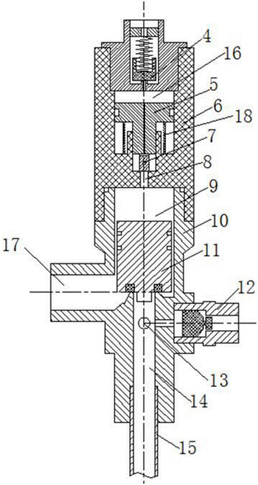 Fire trace tube type automatic nanometer powder-based dry powder fire extinguishing device