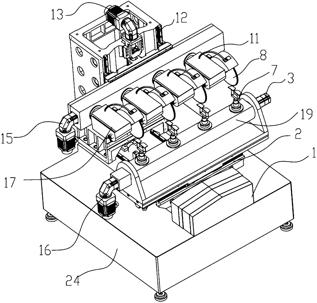 Omnibearing multi-axis polishing machine