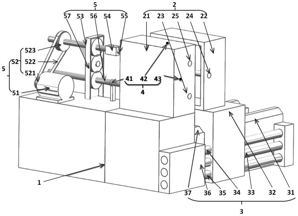 A contact fatigue test bench for gears with variable center distance based on numerical control system