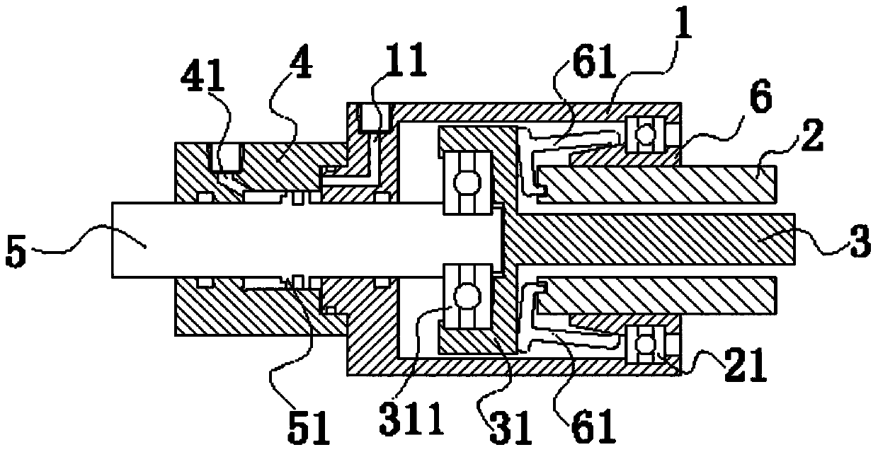 Novel oil cylinder clamping device