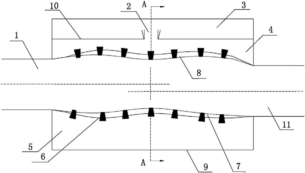 Full-band working condition adaptive hydraulic filtering equipment with S-shaped cavity