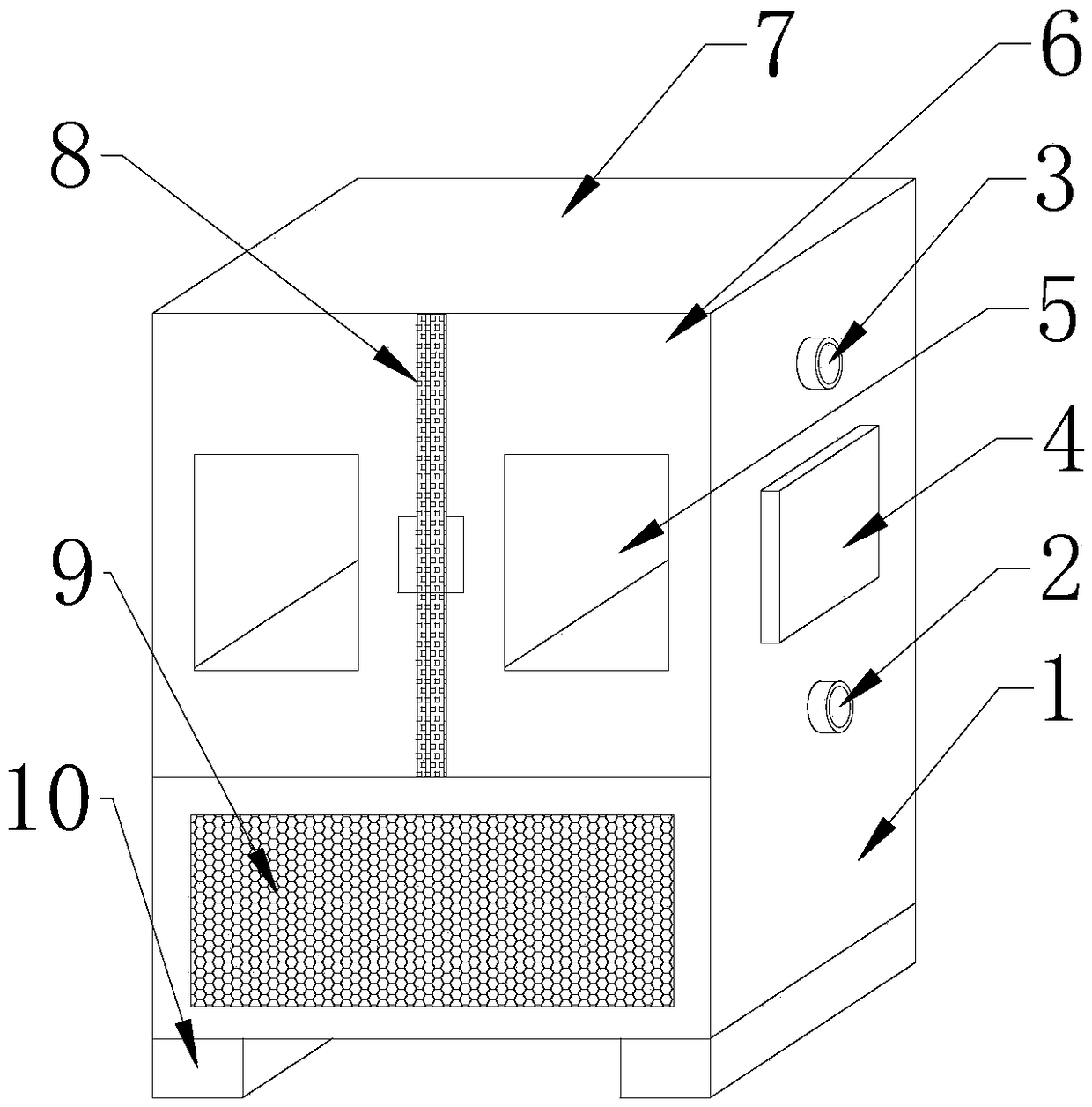 Rapid temperature-changeable test box