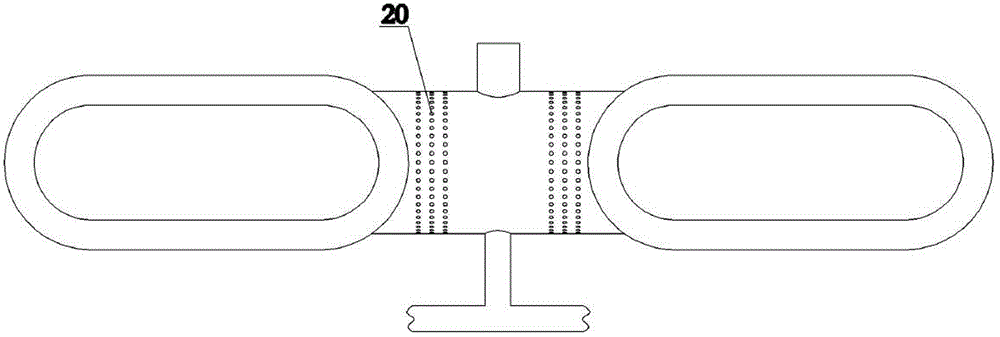 Mining roadway pneumatic dust-removing device