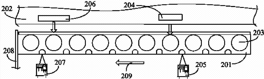 Test tube rack for analyzer assembly line and displacement detection method and device of test tube rack