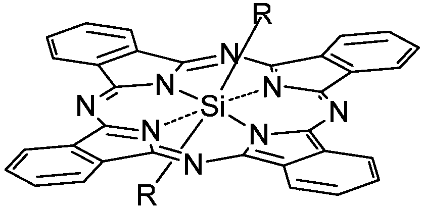 Application of piperazidine substituted silicon phthalocyanine and application thereof to photothermal therapy