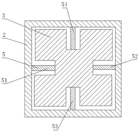 Silicon micro two-dimension acceleration sensor based on self-resonant technology