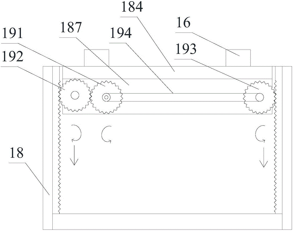 Feeding clamping double-adjusting device